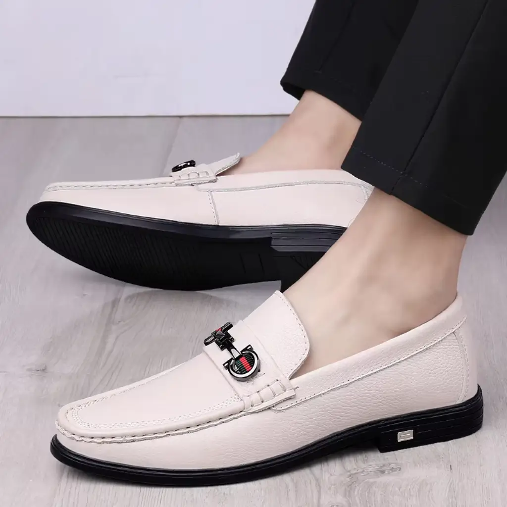 loafers masculino bege